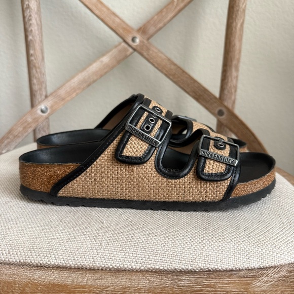 Birkenstock Arizona jute raffia sandals - Picture 1 of 10